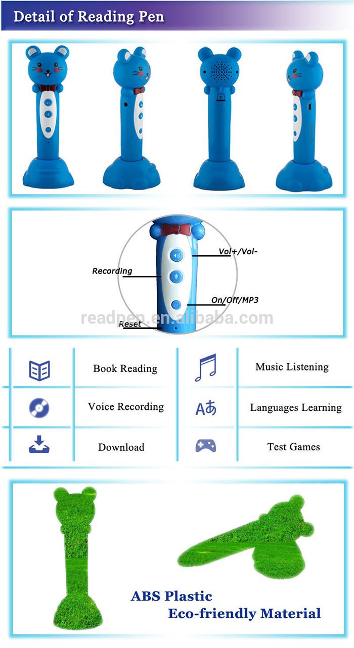 Lectura electrònica de lectura de nens Electronic Children Reading Pen