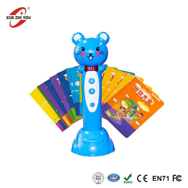 Els nens llegeixen bolígraf amb llibre de so