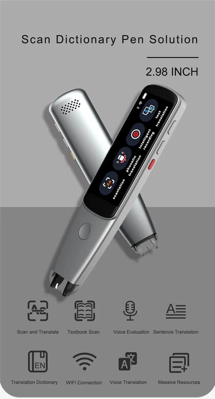 Nou lector de llapis electrònic d'escàner avançat per aprendre l'idioma